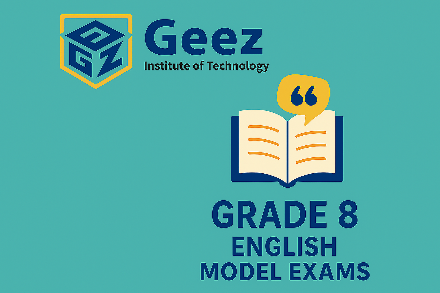 English 8ይ ክፍሊ ሞዴል ፈተና